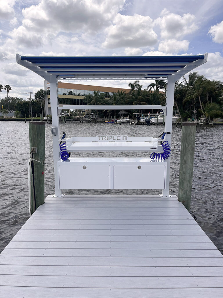 The Edge Fish Cleaning Station on the dock
