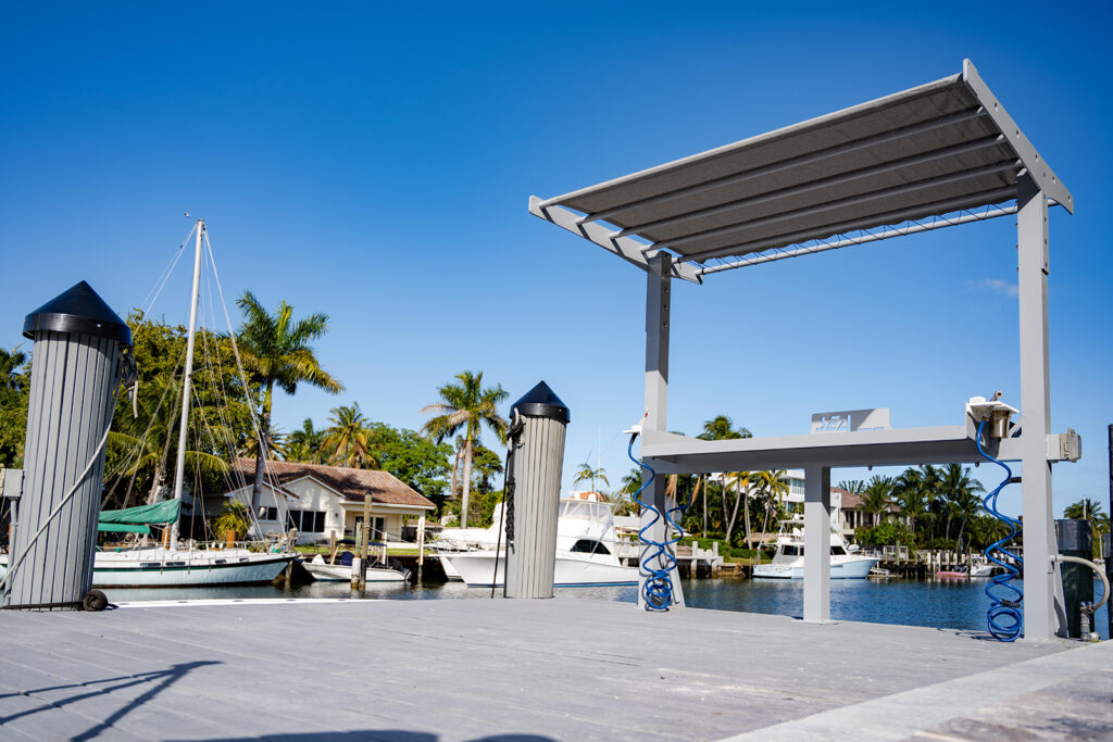 The Edge Fish Cleaning Station Installed on a Dock