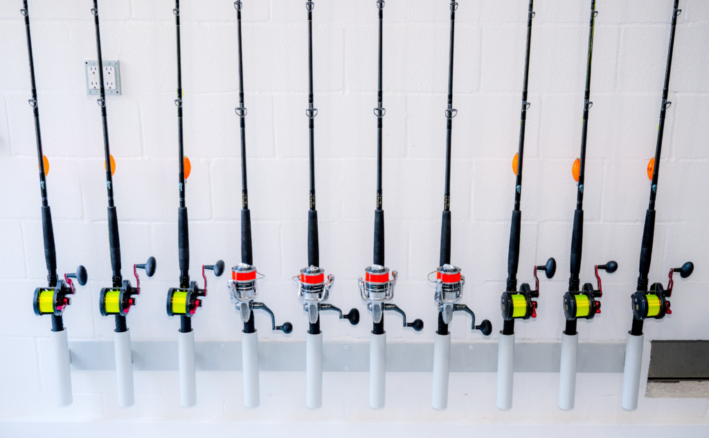 Wall Mounted Fishing Rod Holders