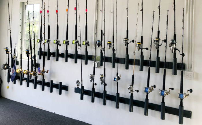 6-hole Multi-functional Fishing Rod Display Holder, Wall-mounted Lure Rod,  Hand Rod And Sea Rod Rack, Fishing Gear Storage Organizer
