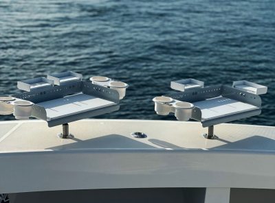 Bait Station View 4 Rod Holder Boat Cutting Board