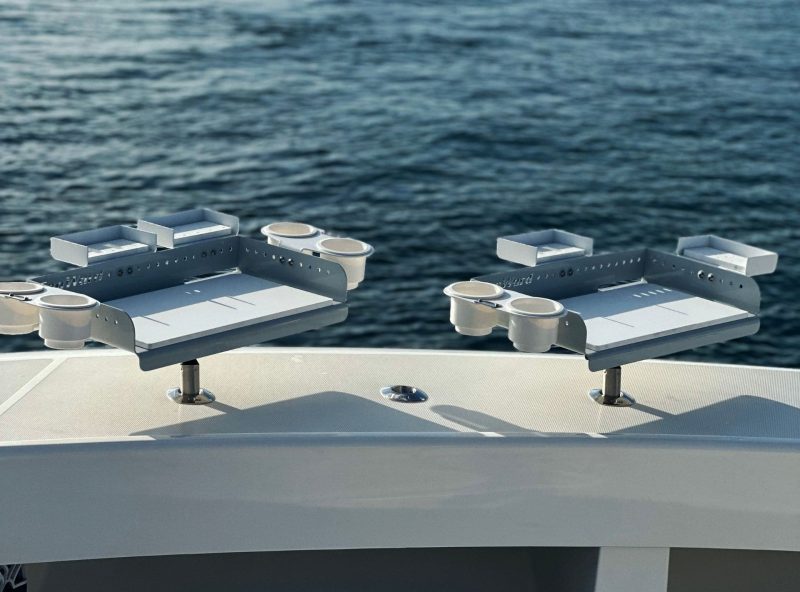 Bait Station View 4 Rod Holder Boat Cutting Board