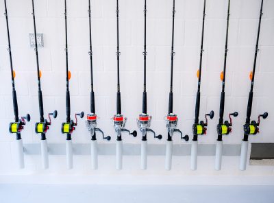The Wall: Fishing Rod Wall Storage