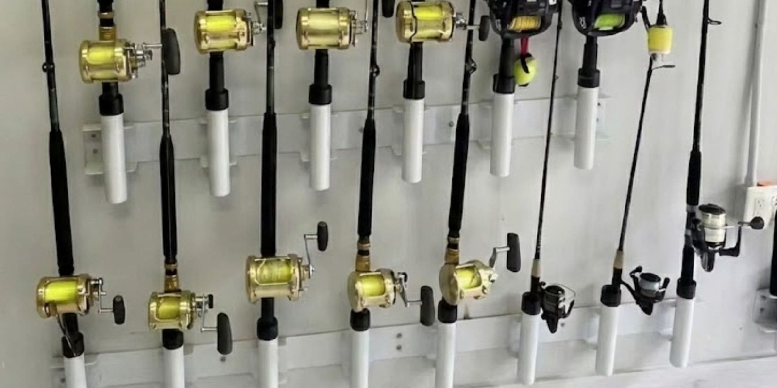 The Wall View 3 Fishing Rod Wall Storage The Wall View 3 Fishing Rod Wall Storage
