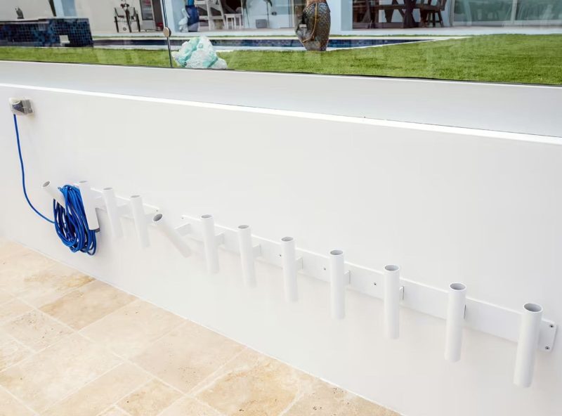 The Wall View 6 Fishing Rod Wall Storage