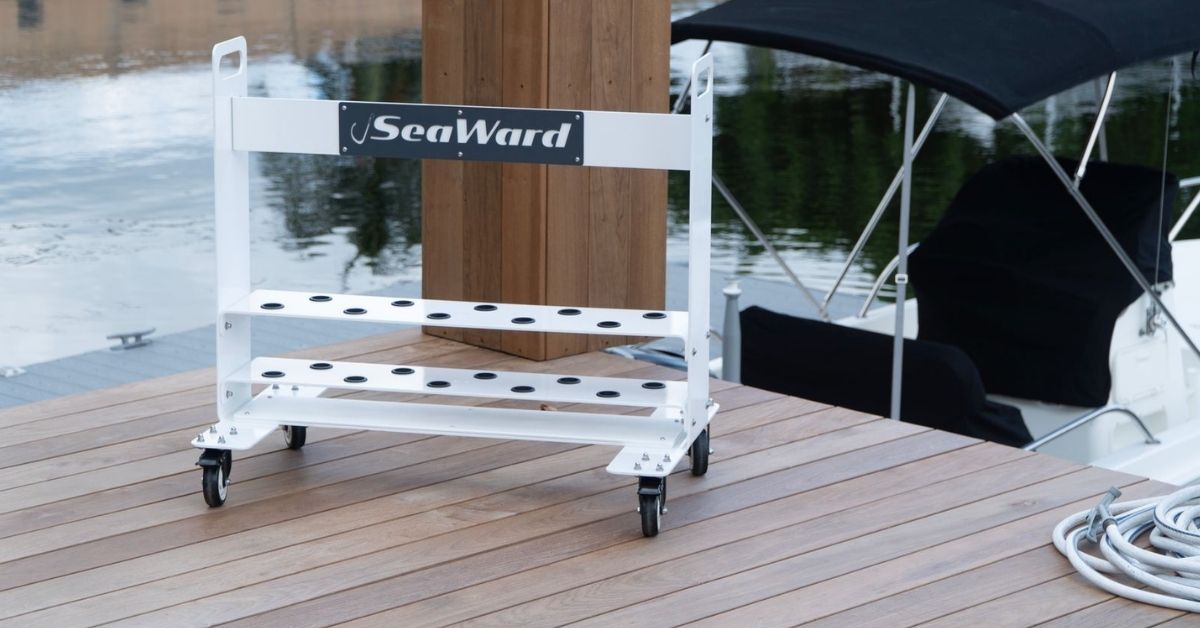 The Glide View 2 Mobile Rod Caddy The Glide View 2 Mobile Rod Caddy